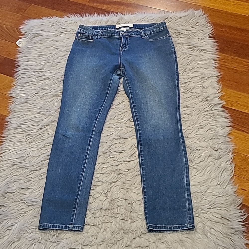 Fashion‎ bug cotton stretch skinny leg blue jeans size 8